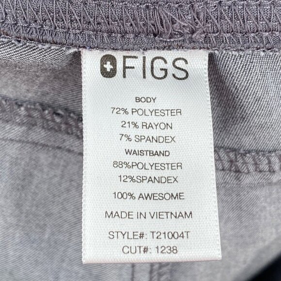 Figs Technical Collection Grey Pants Women's Size Small Tall - Picture 7 of 9